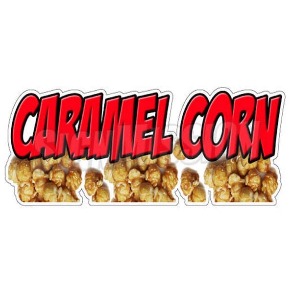 Amistad Caramel Corn Concession Decal Sticker - Stand Popcorn Machine New AM3949017 - main